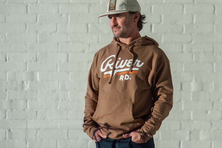 RIVER ROAD CLOTHING CO. Hoodie River Road Logo Hoodie | Brown