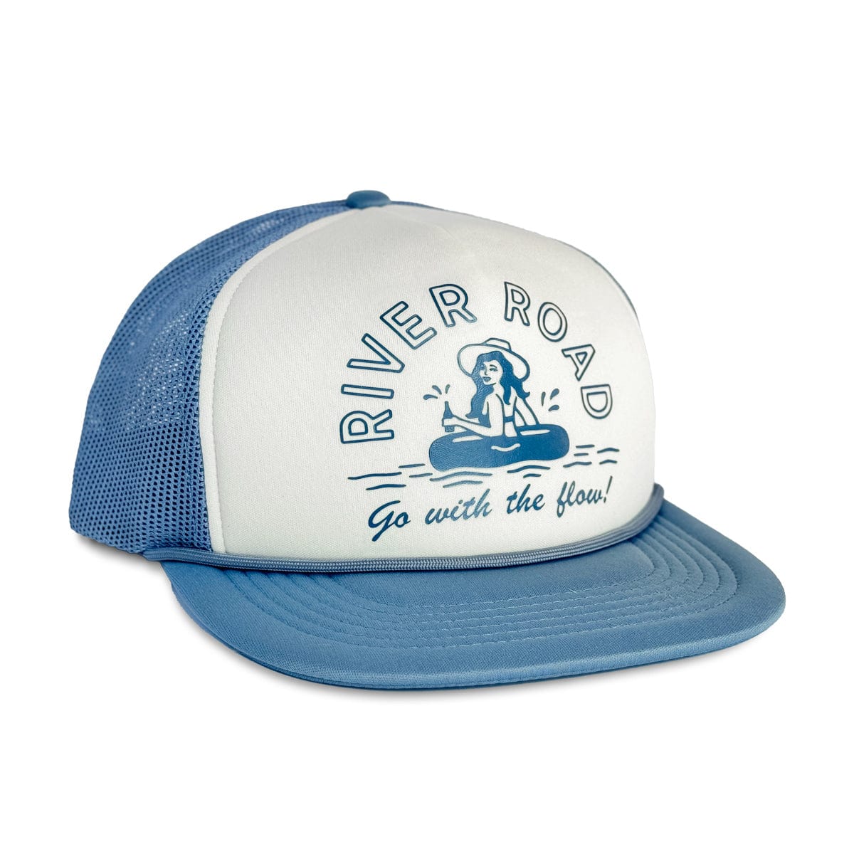 RIVER ROAD CLOTHING Hats Go With The Flow Foam Trucker Hat