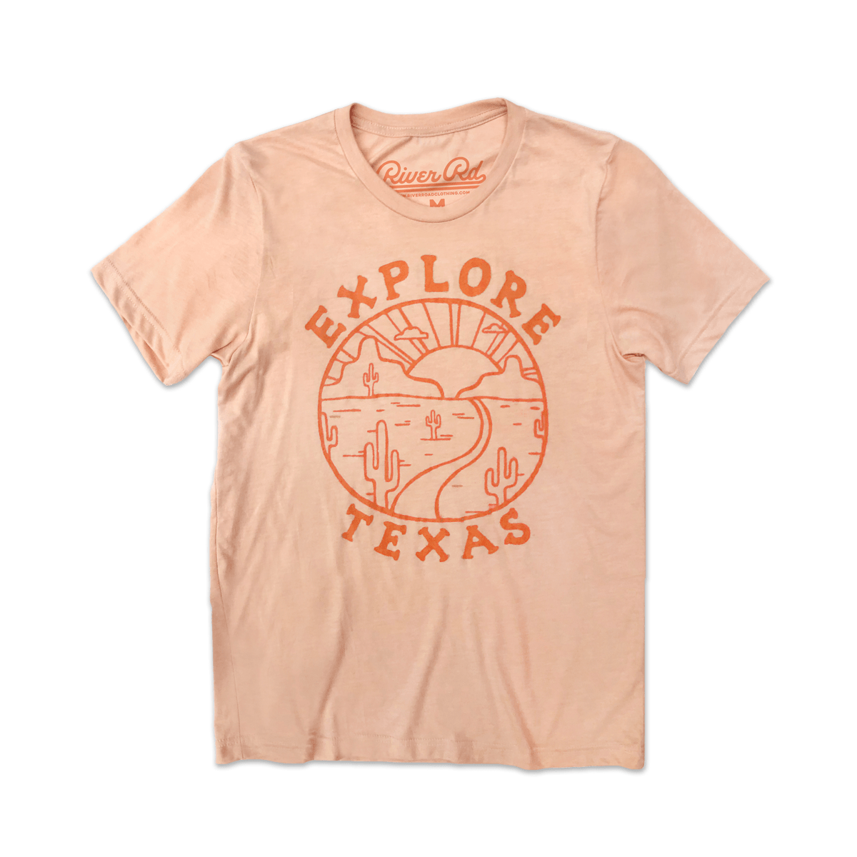 RIVER ROAD CLOTHING Shirts Explore Texas | Peach