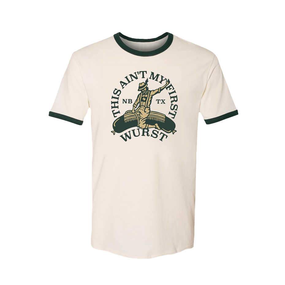 RIVER ROAD CLOTHING Shirts First Wurst NBTX Ringer | Cream