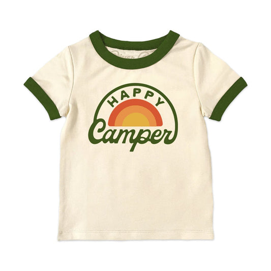 RIVER ROAD CLOTHING Shirts Happy Camper (Youth) | Vintage Ringer | 2 Color Options