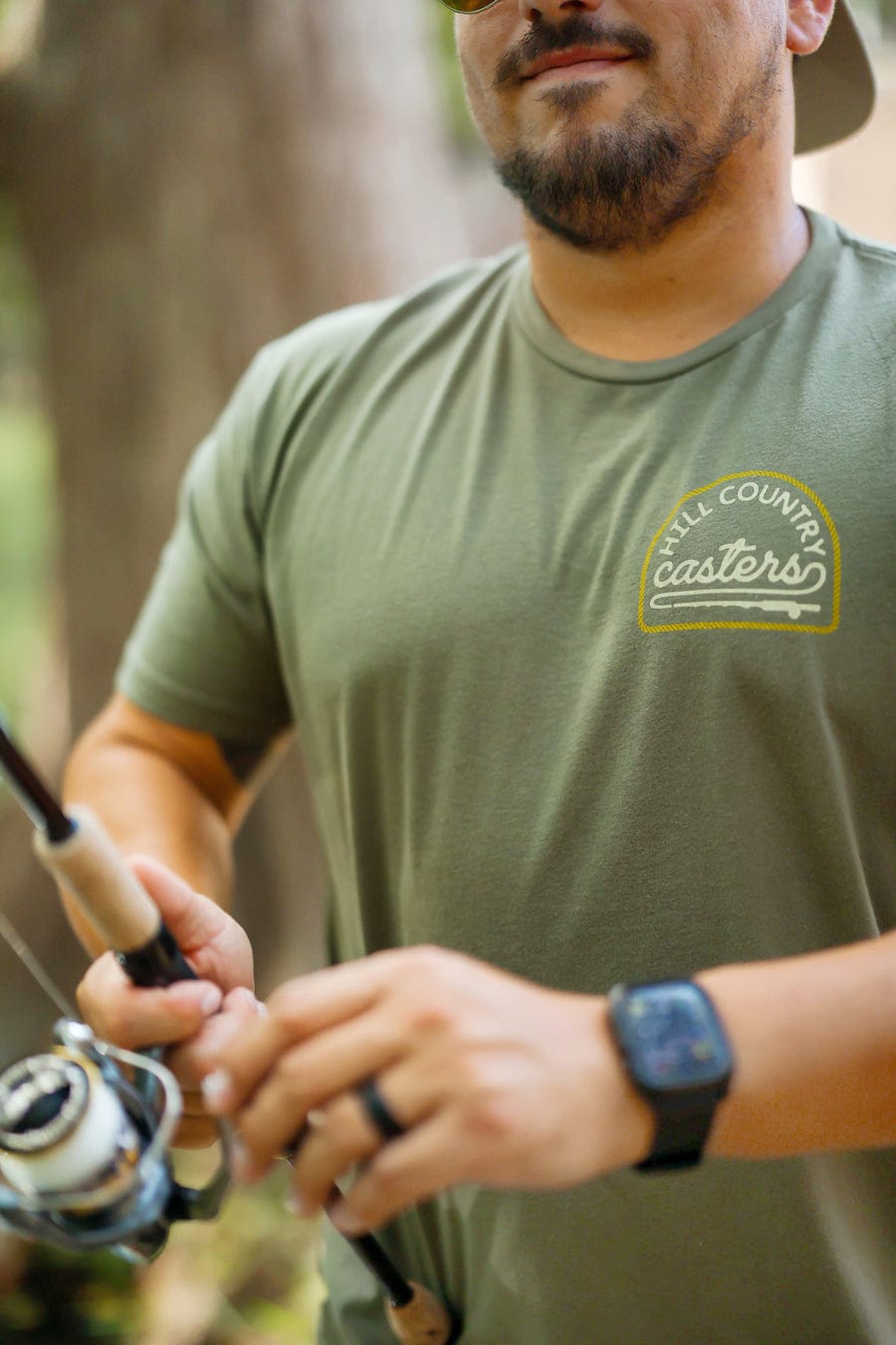 RIVER ROAD CLOTHING Shirts Hill Country Casters | Olive