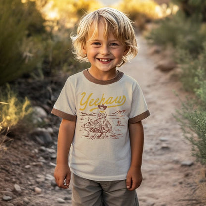 RIVER ROAD CLOTHING Shirts Yeehaw (Youth) | Vintage Ringer