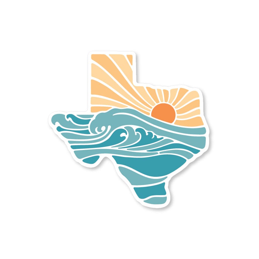 RIVER ROAD CLOTHING Stickers Gulf Coast of Texas Sticker