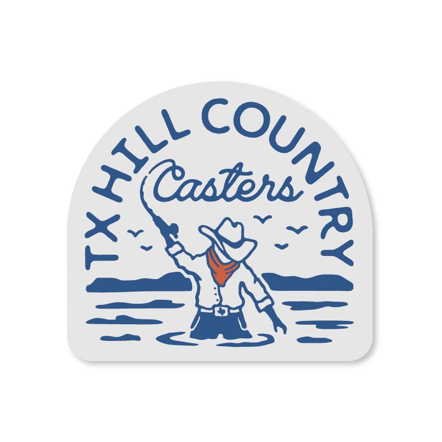 RIVER ROAD CLOTHING Stickers Hill Country Casters Sticker