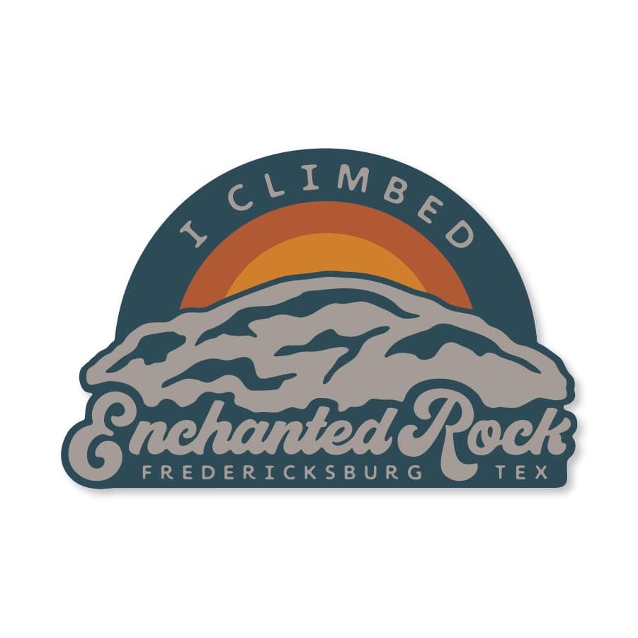 RIVER ROAD CLOTHING Stickers I Climbed Enchanted Rock Sticker