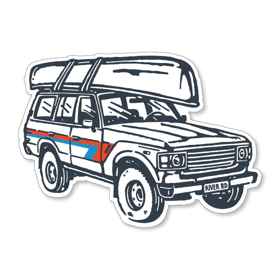 RIVER ROAD CLOTHING Stickers Land Cruiser Sticker