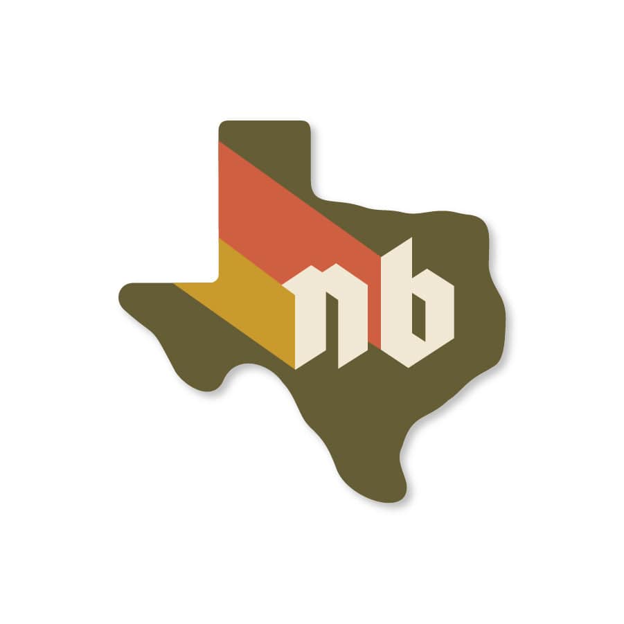 RIVER ROAD CLOTHING Stickers NB Retro Sticker (New Braunfels, Texas)