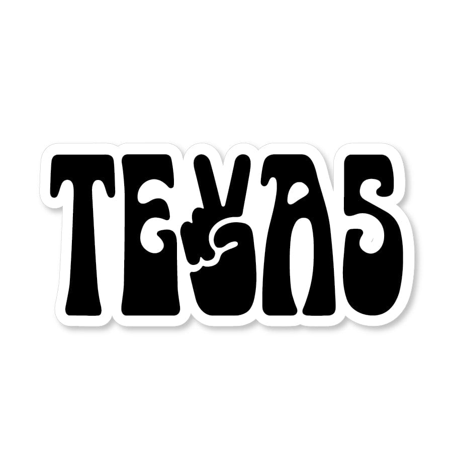 RIVER ROAD CLOTHING Stickers Peace Texas Sticker