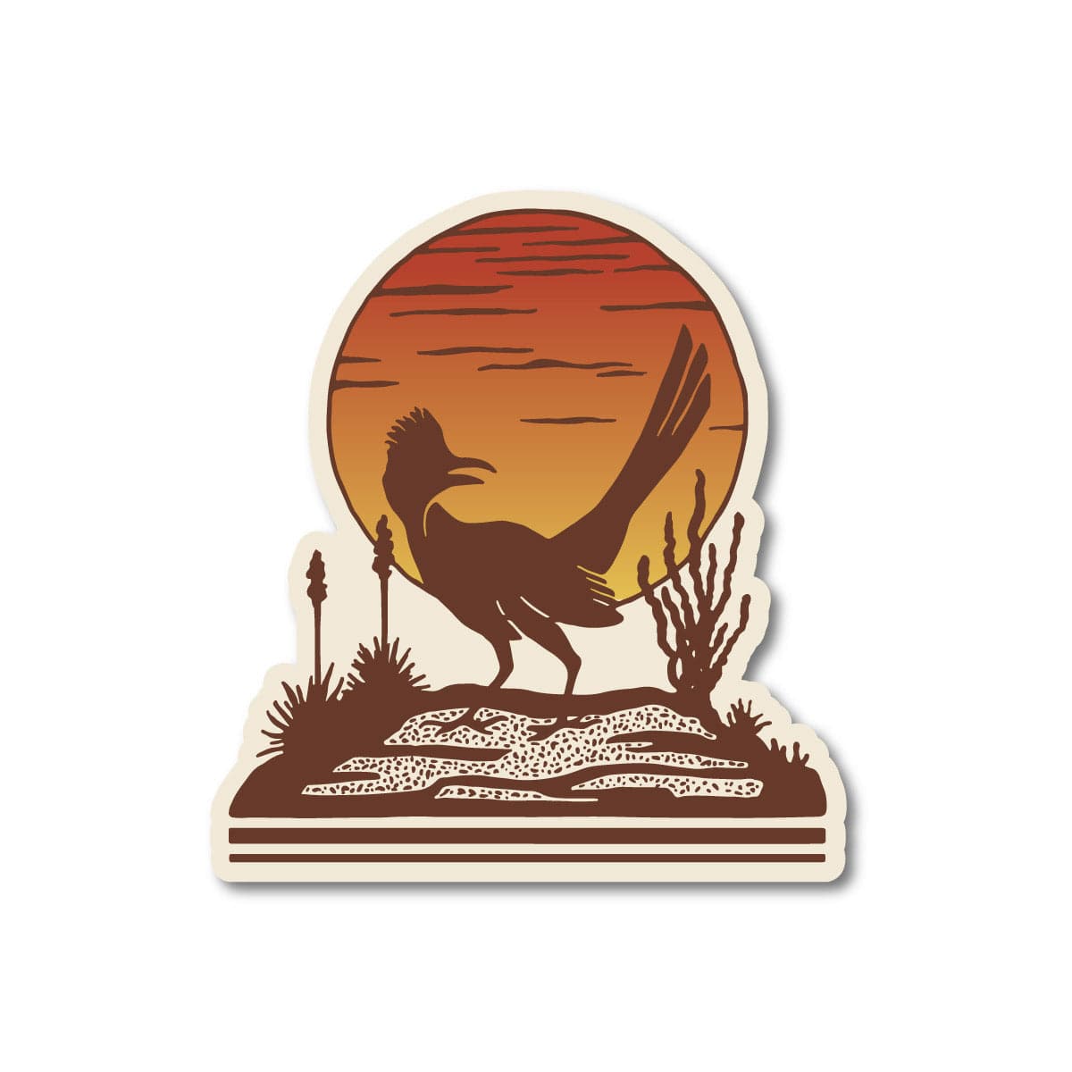 RIVER ROAD CLOTHING Stickers Retro Roadrunner Sticker (Mini)