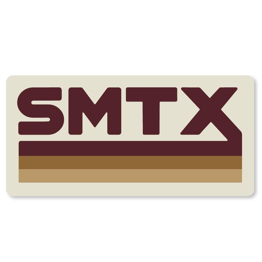 RIVER ROAD CLOTHING Stickers SMTX Sticker (San Marcos, Texas)